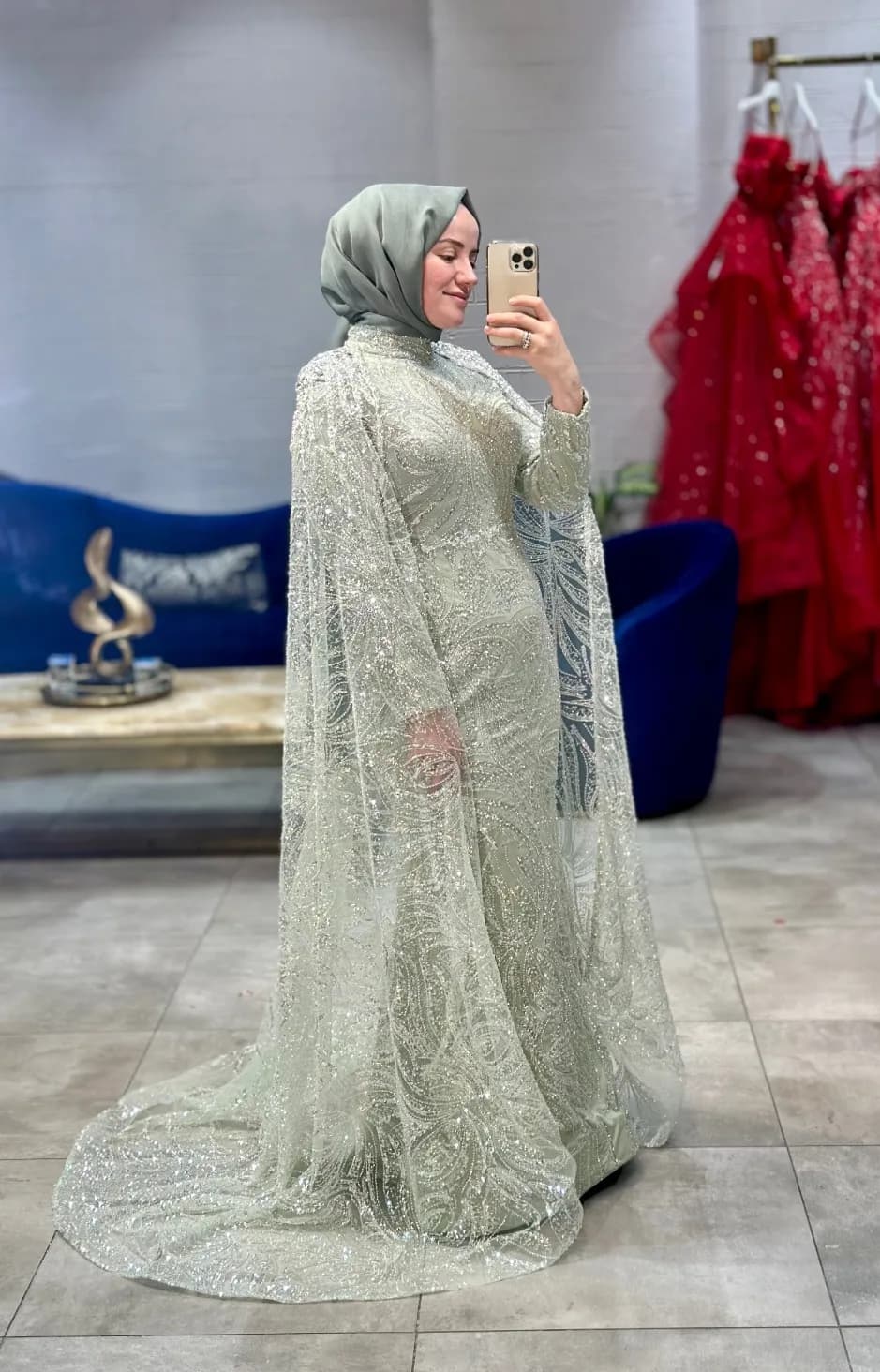 BELİNAY Cape Dress — görsel 2
