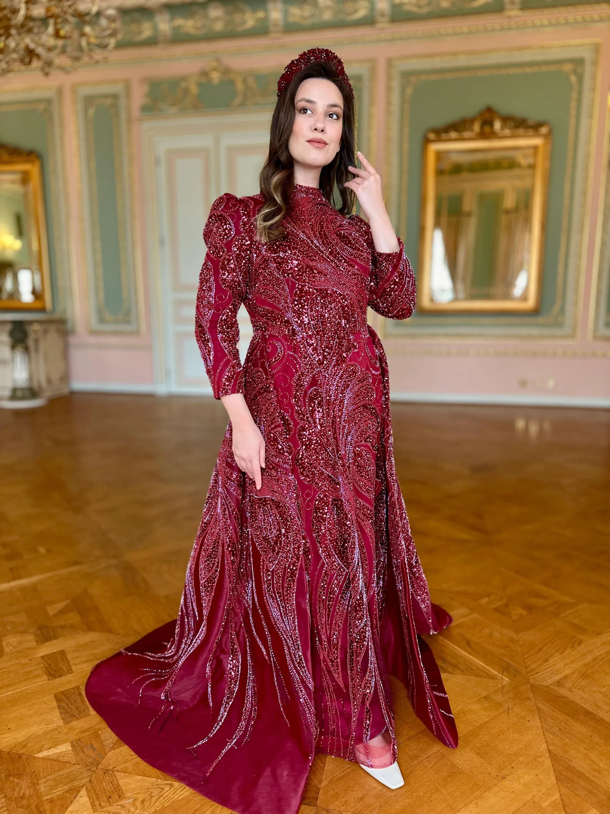 ESRA Detachable Henna Dress — görsel 3