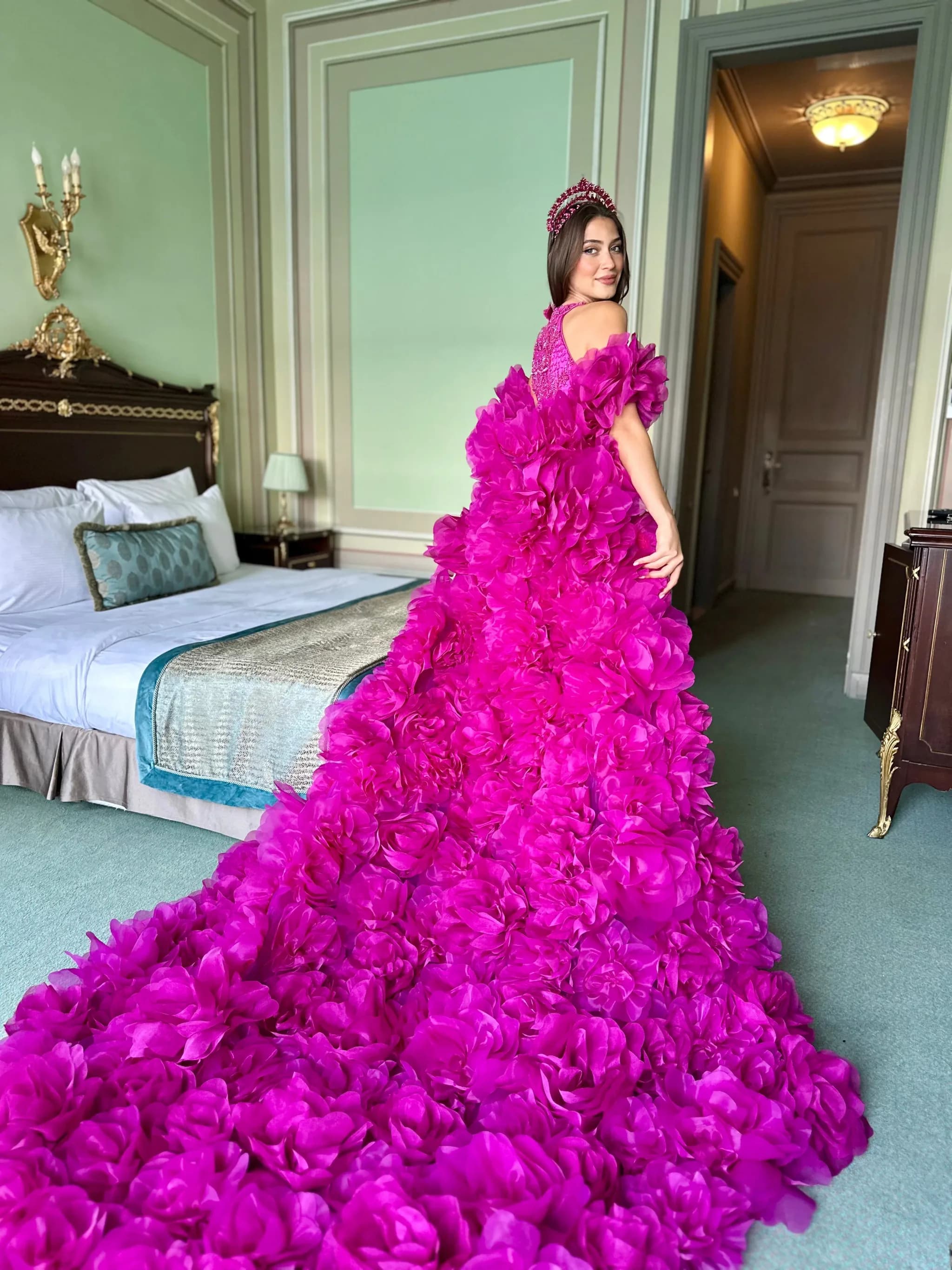 FLAME Fuchsia After-Party Dress — görsel 2