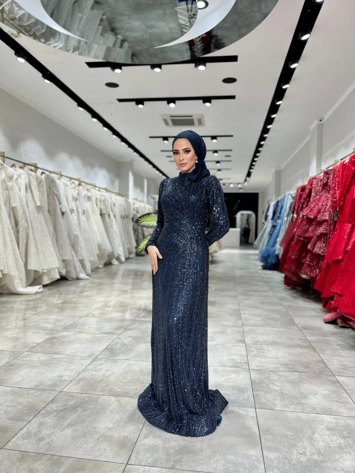 Güneş Navy Dress — görsel 4