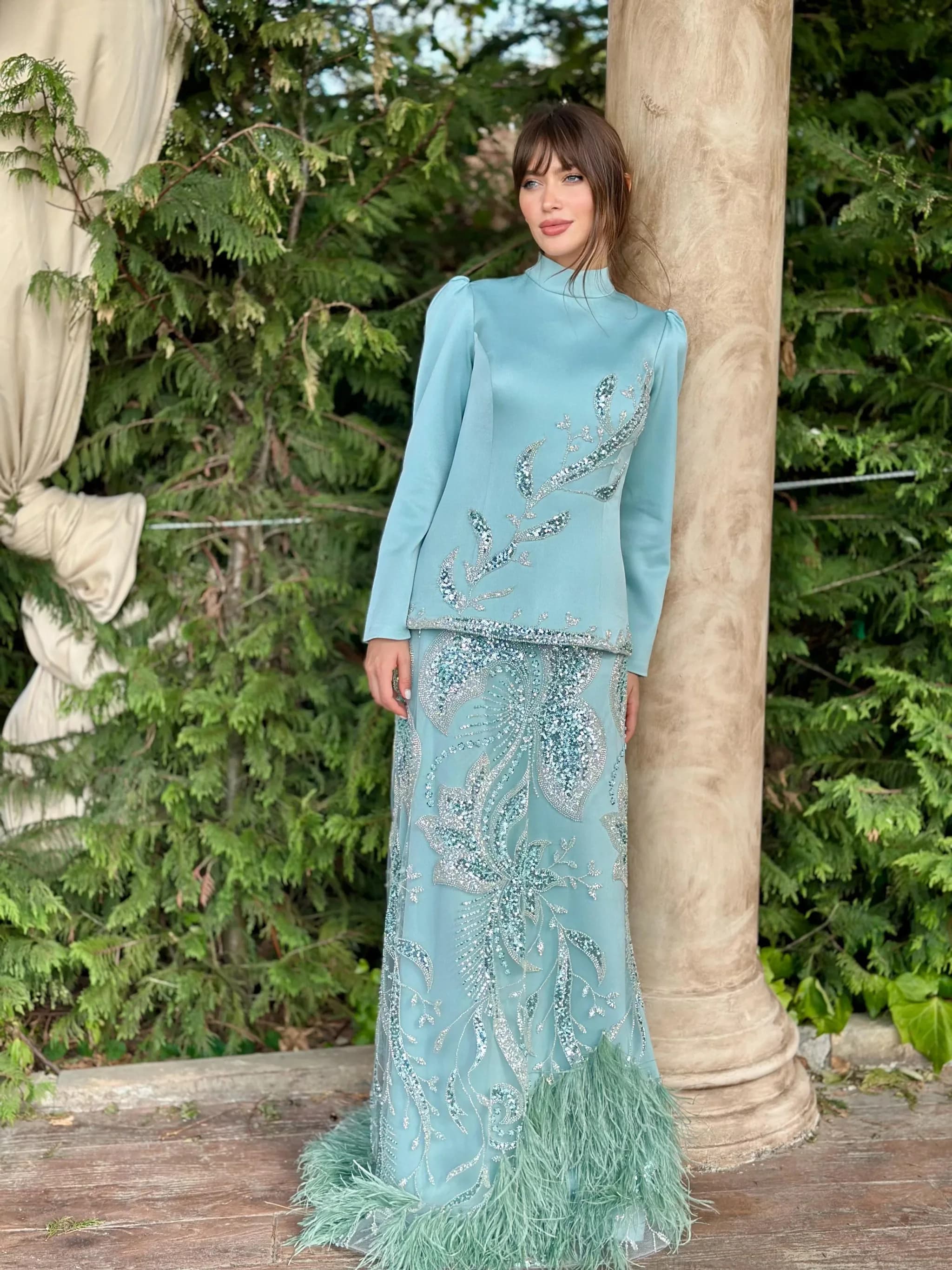 HELEN TÜYLÜ Elbise — görsel 7
