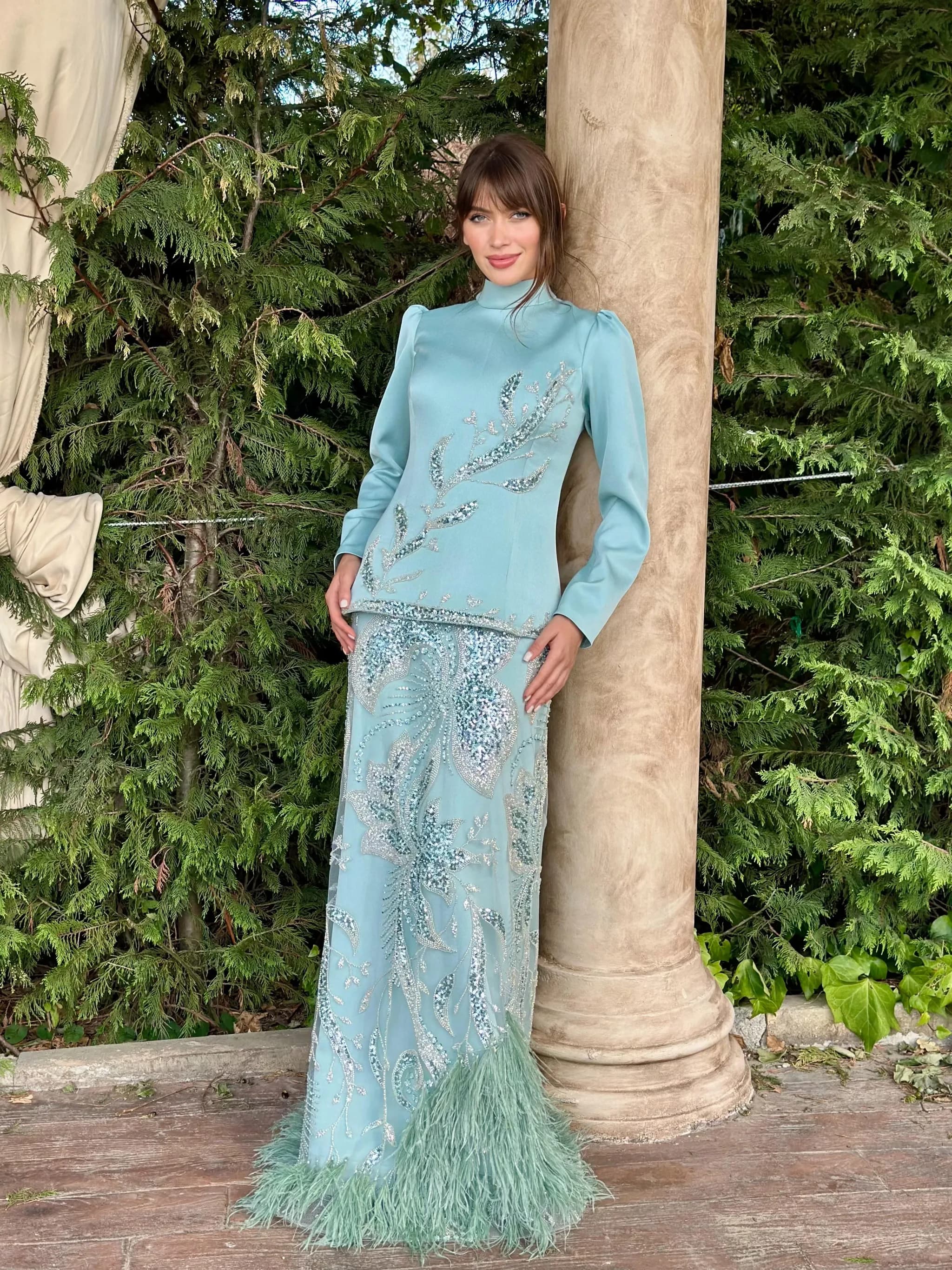 HELEN TÜYLÜ Elbise — görsel 5