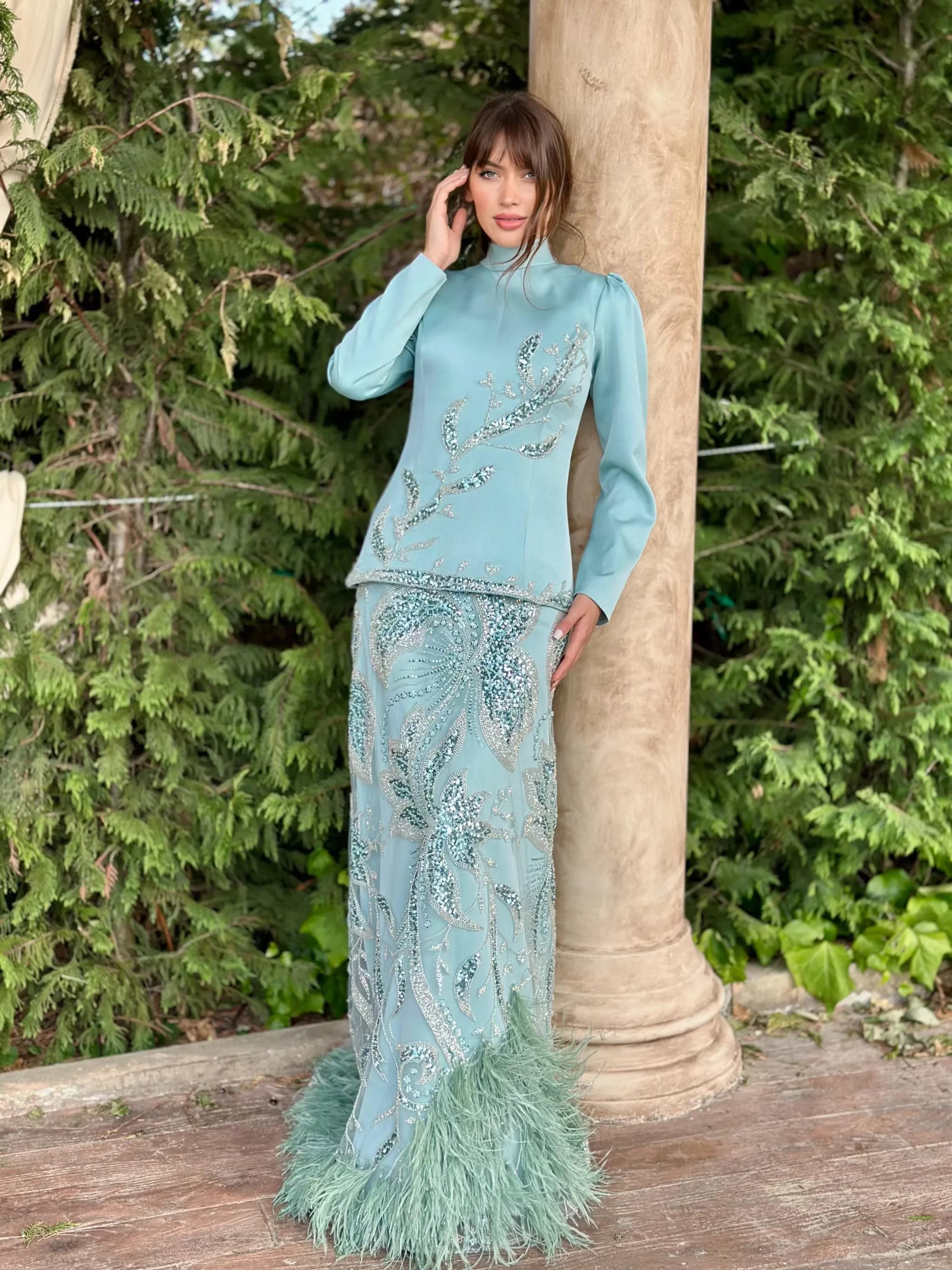 HELEN TÜYLÜ Elbise