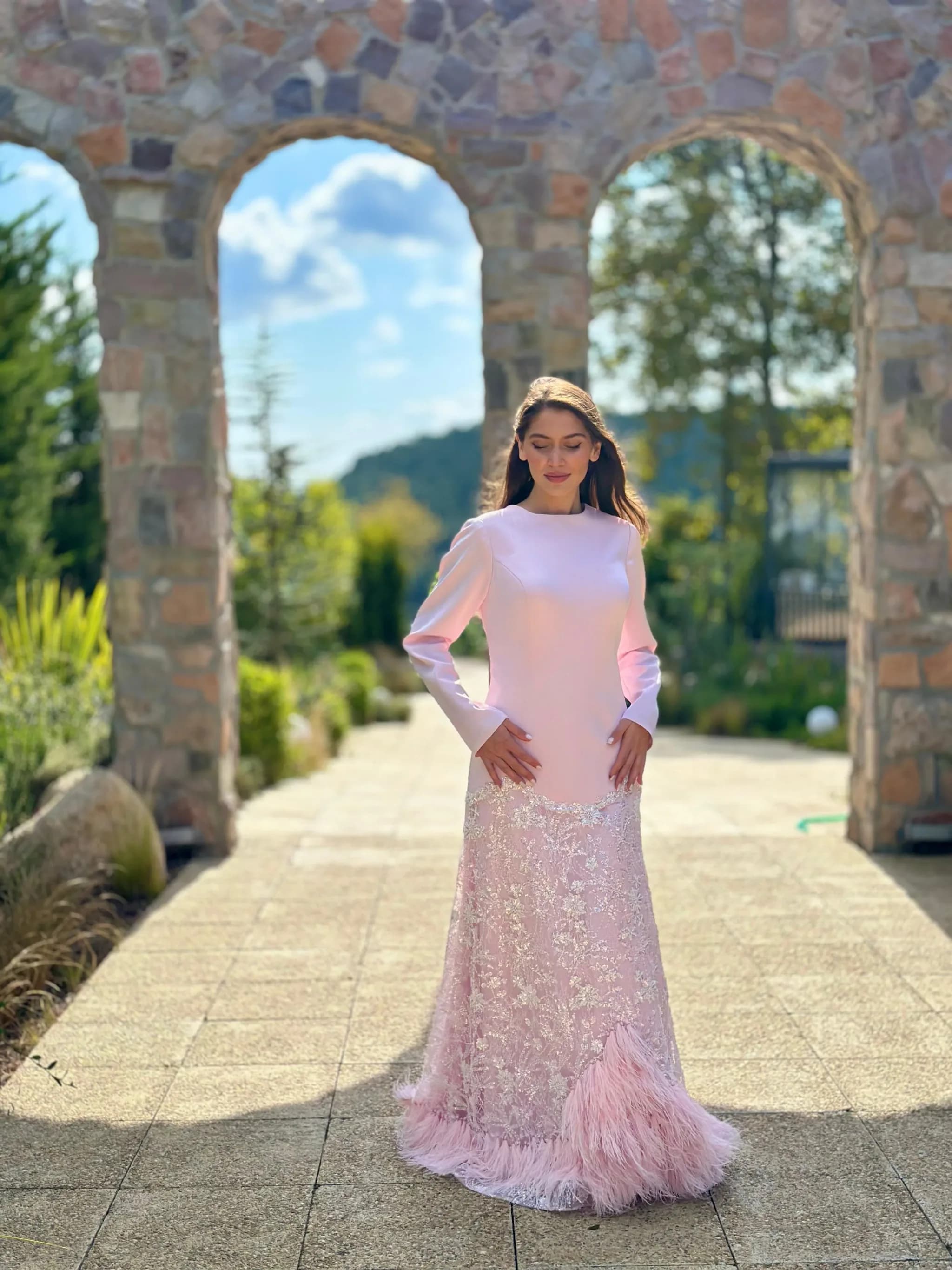 HELEN TÜYLÜ Elbise — görsel 3