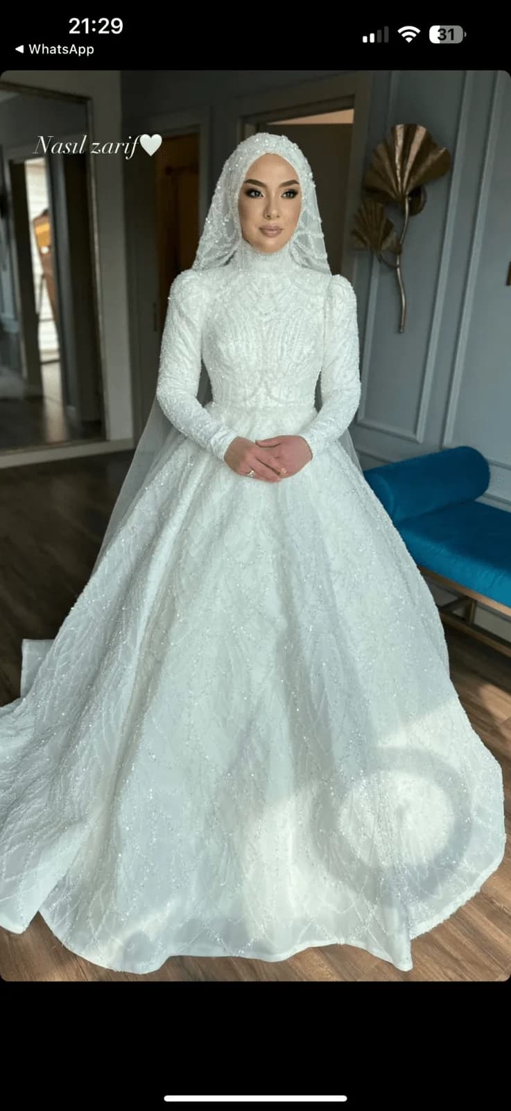 Lez Lace Bridal Gown — görsel 3