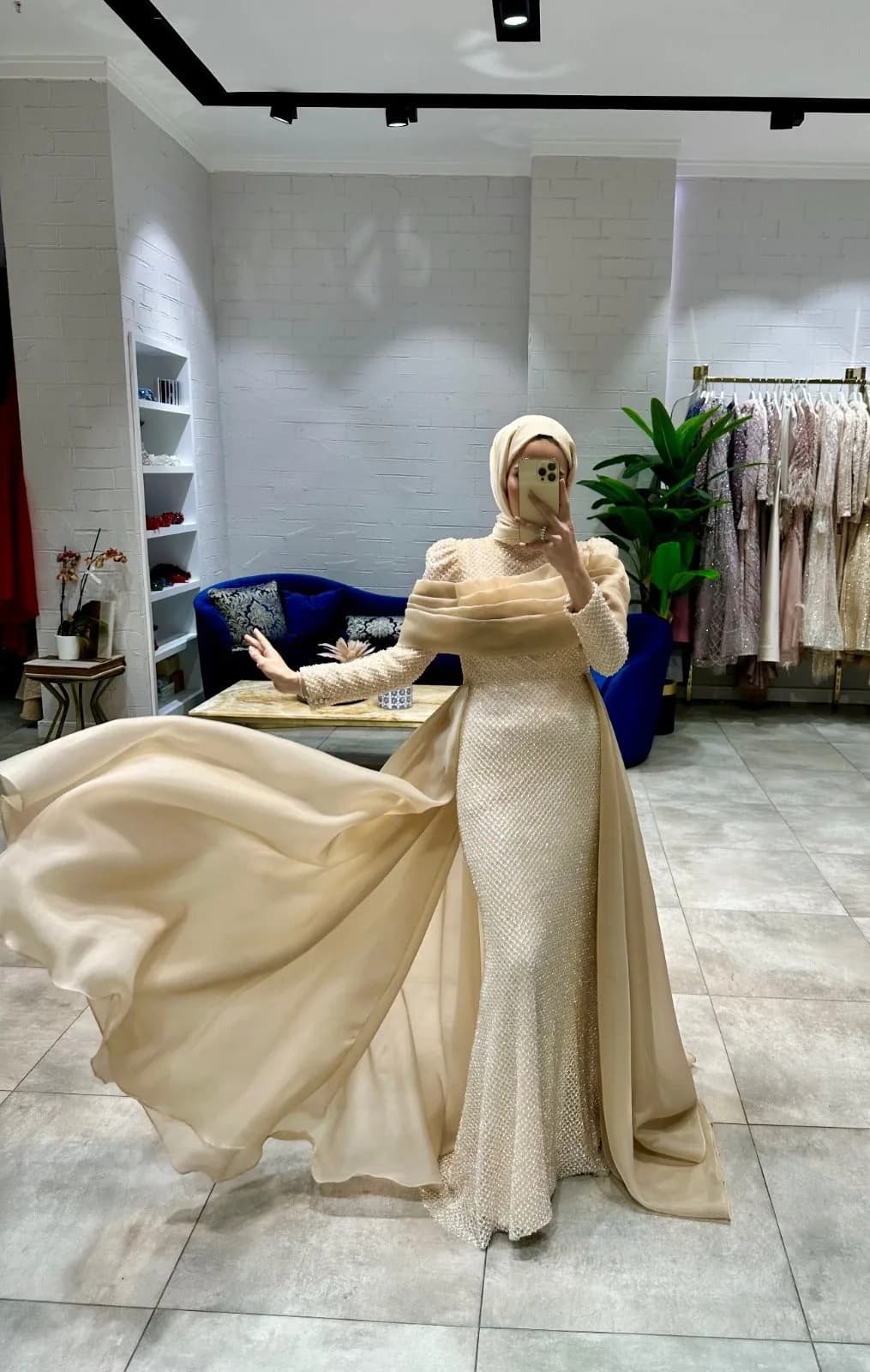 Lina Gold Elbise