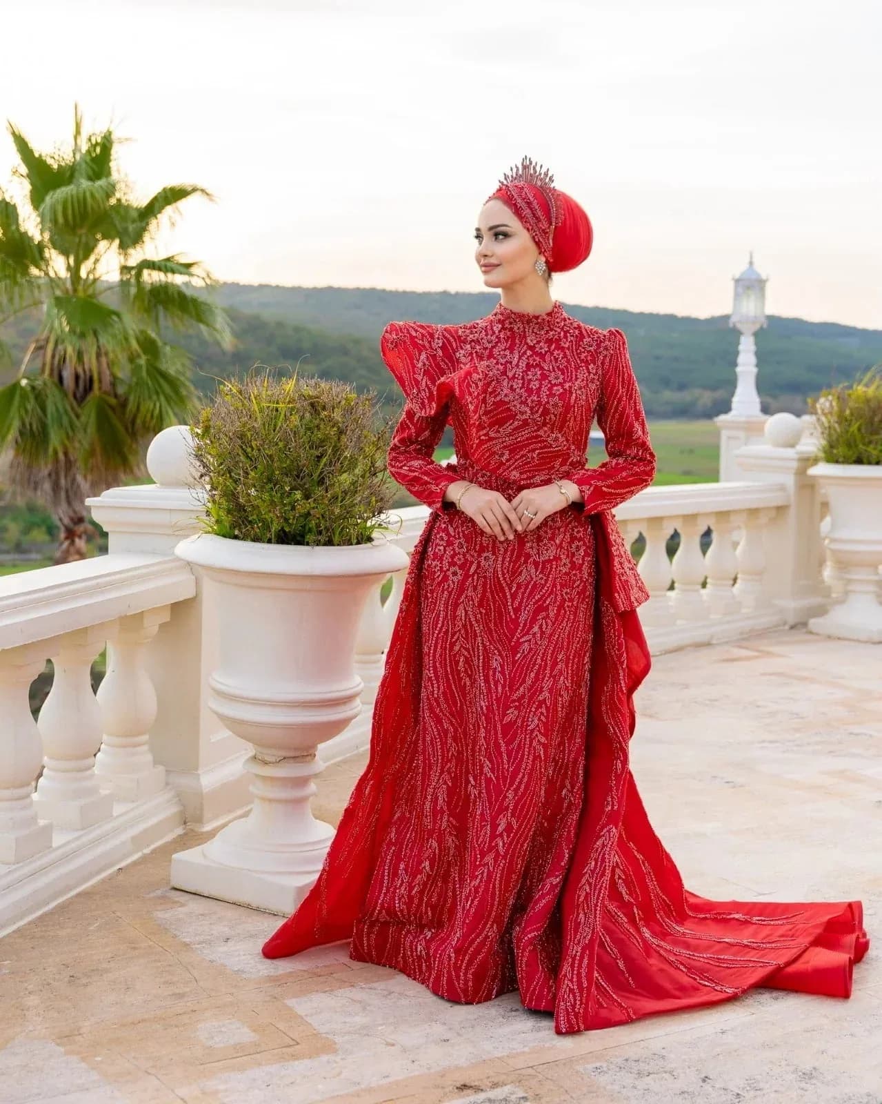Melike Detachable Henna Dress — görsel 4