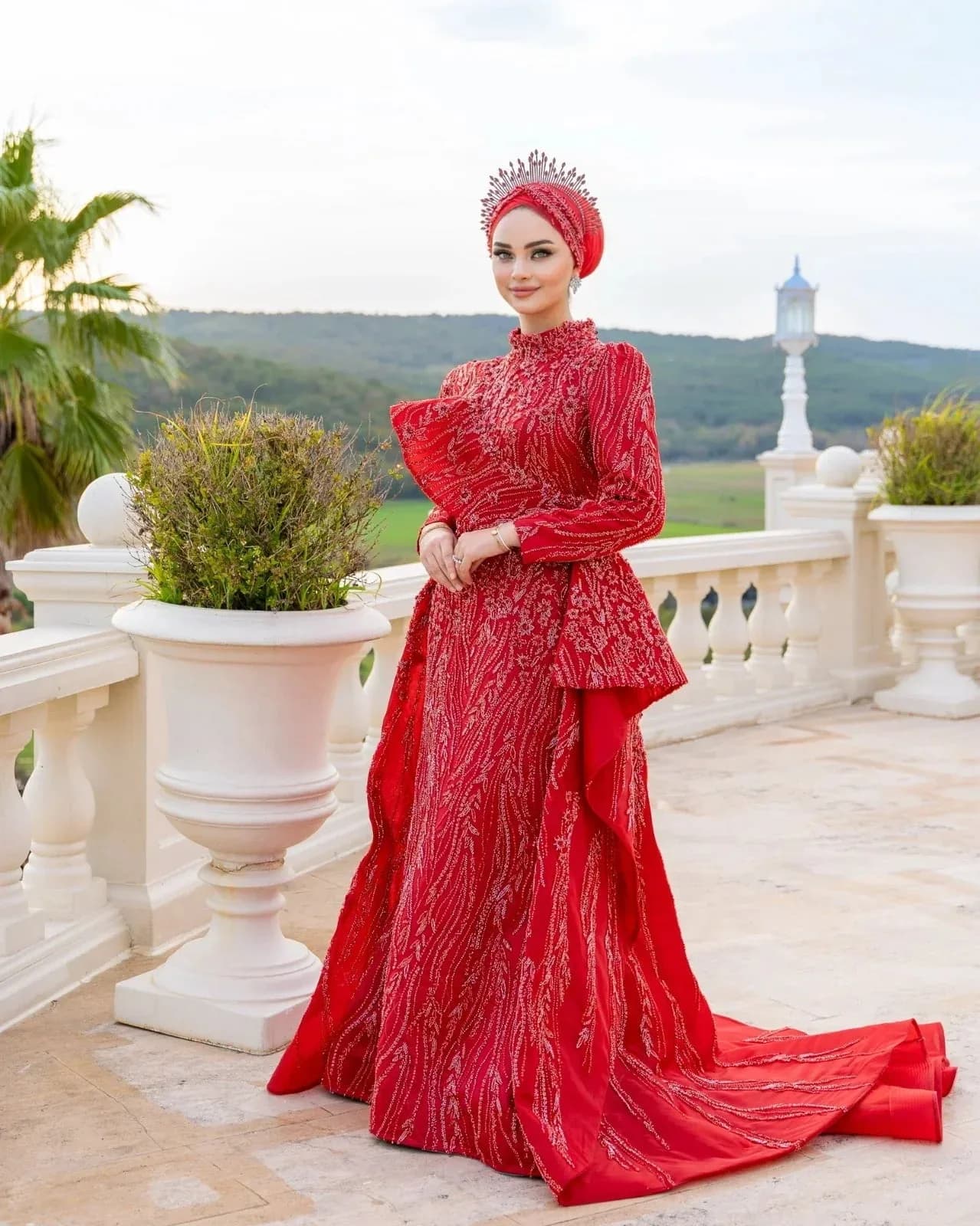 Melike Detachable Henna Dress — görsel 5
