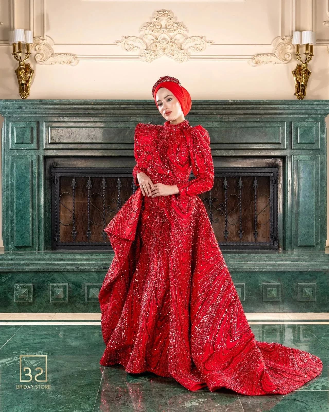 Melike Detachable Henna Dress — görsel 2