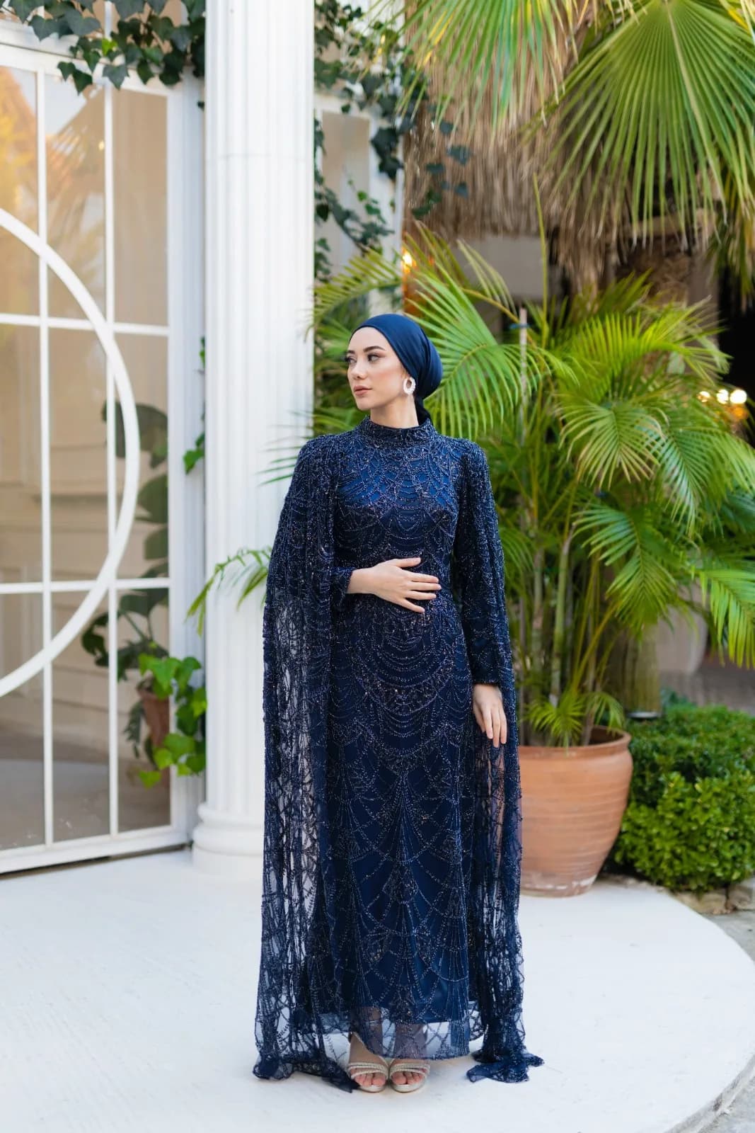MİRA Cape Dress — görsel 3
