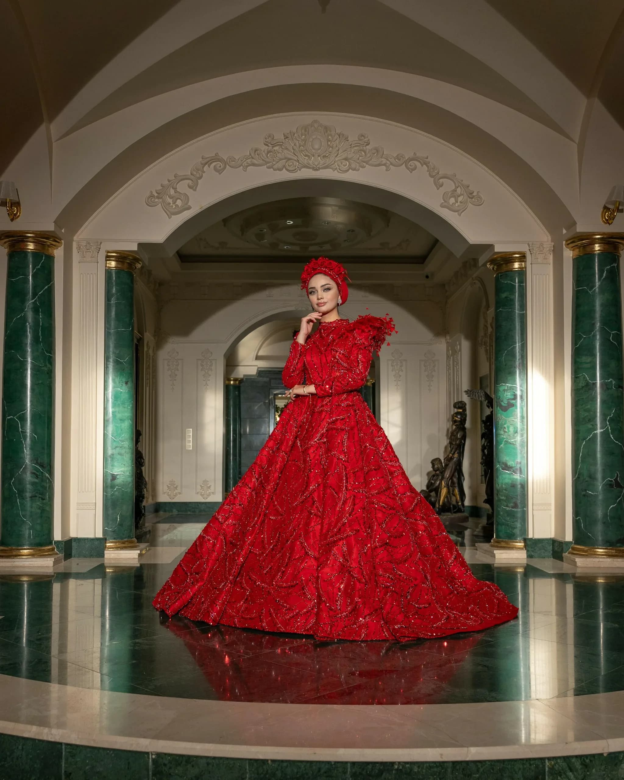 Salvador Feather Henna Dress — görsel 3
