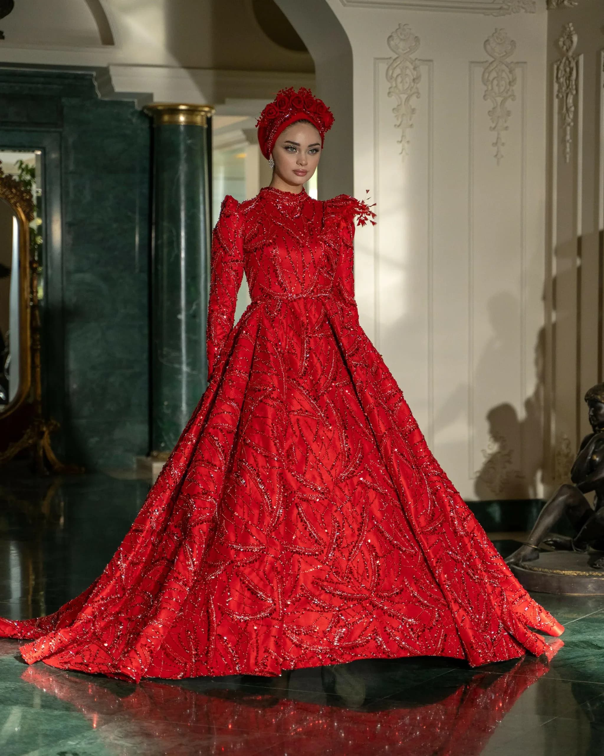 Salvador Feather Henna Dress — görsel 2