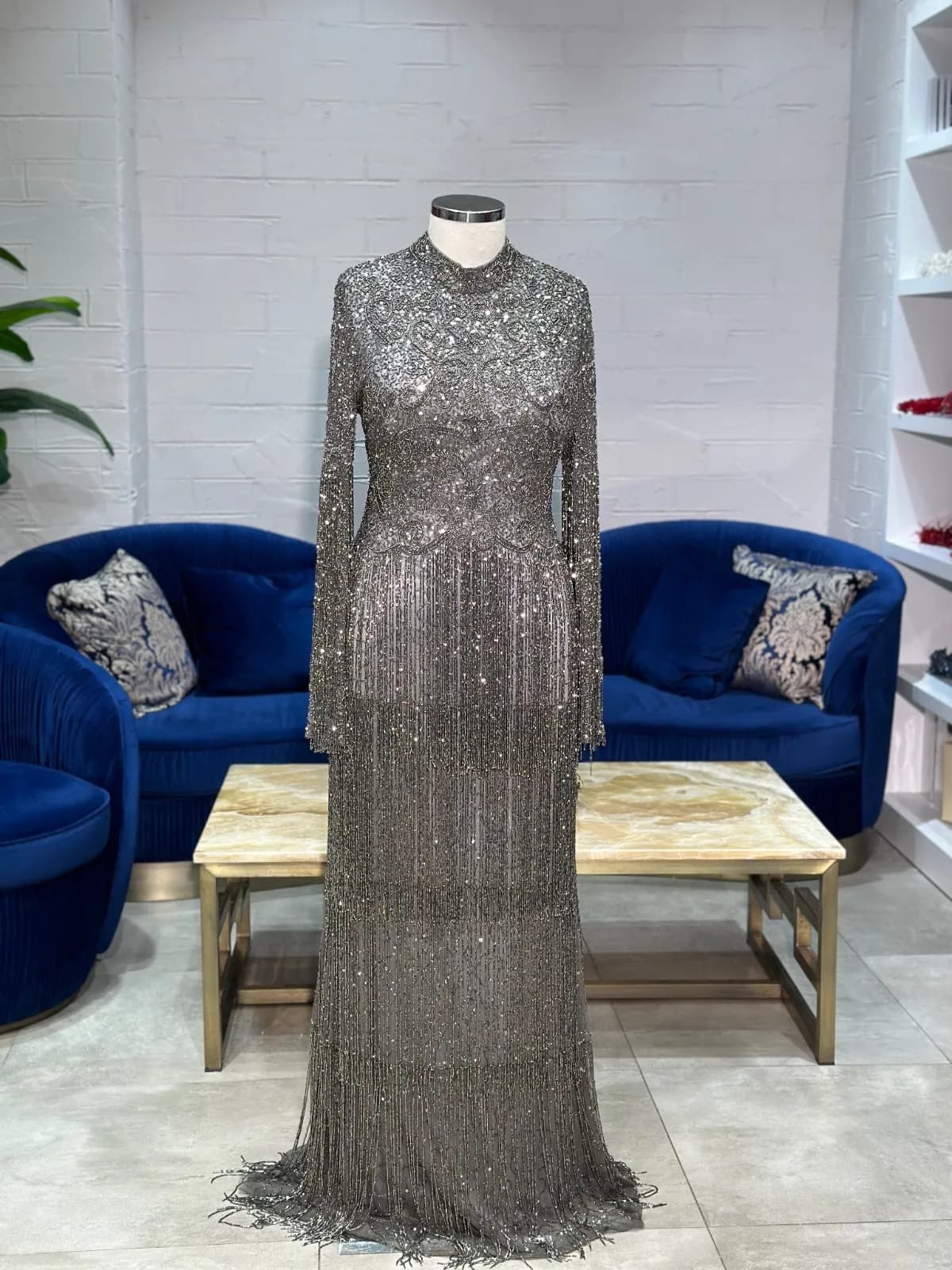 Sena Grey After-Party Dress — görsel 2