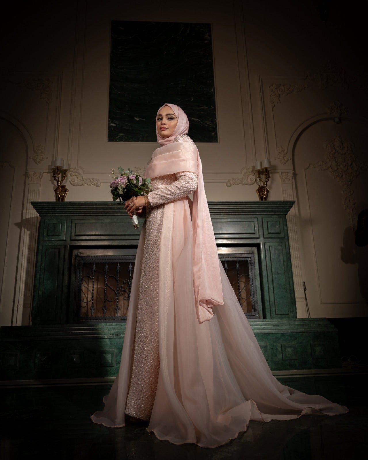 Lina Pembe Elbise