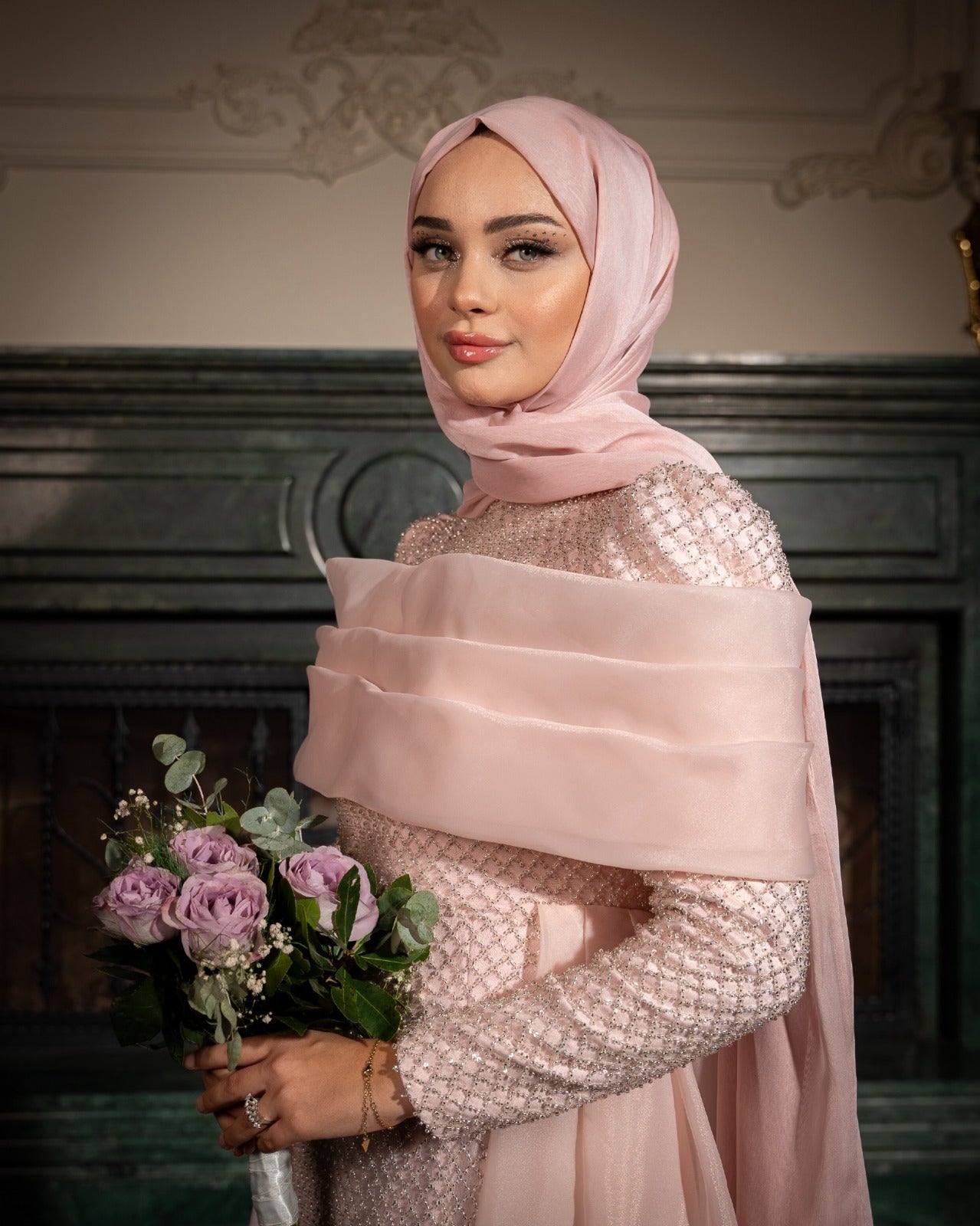 Lina Pembe Elbise