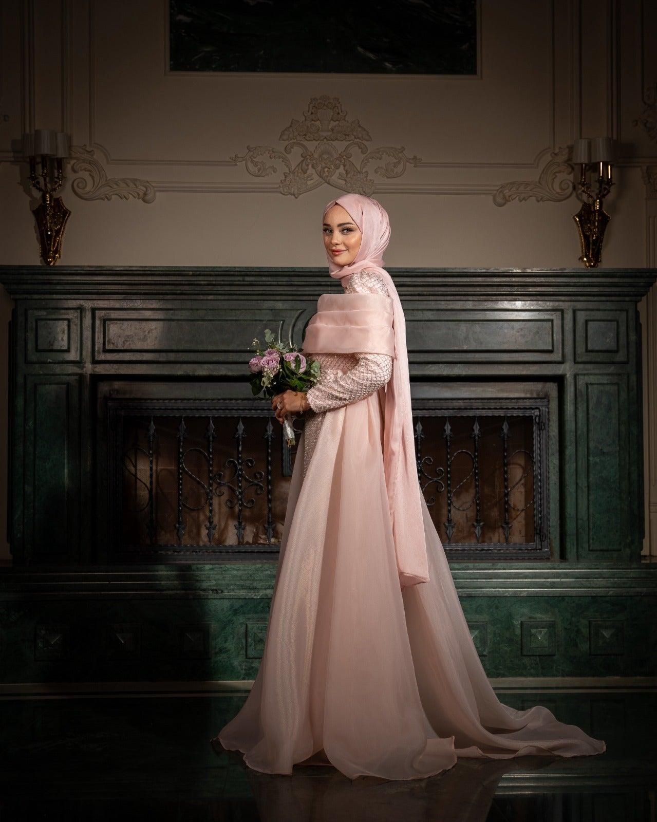 Lina Pembe Elbise