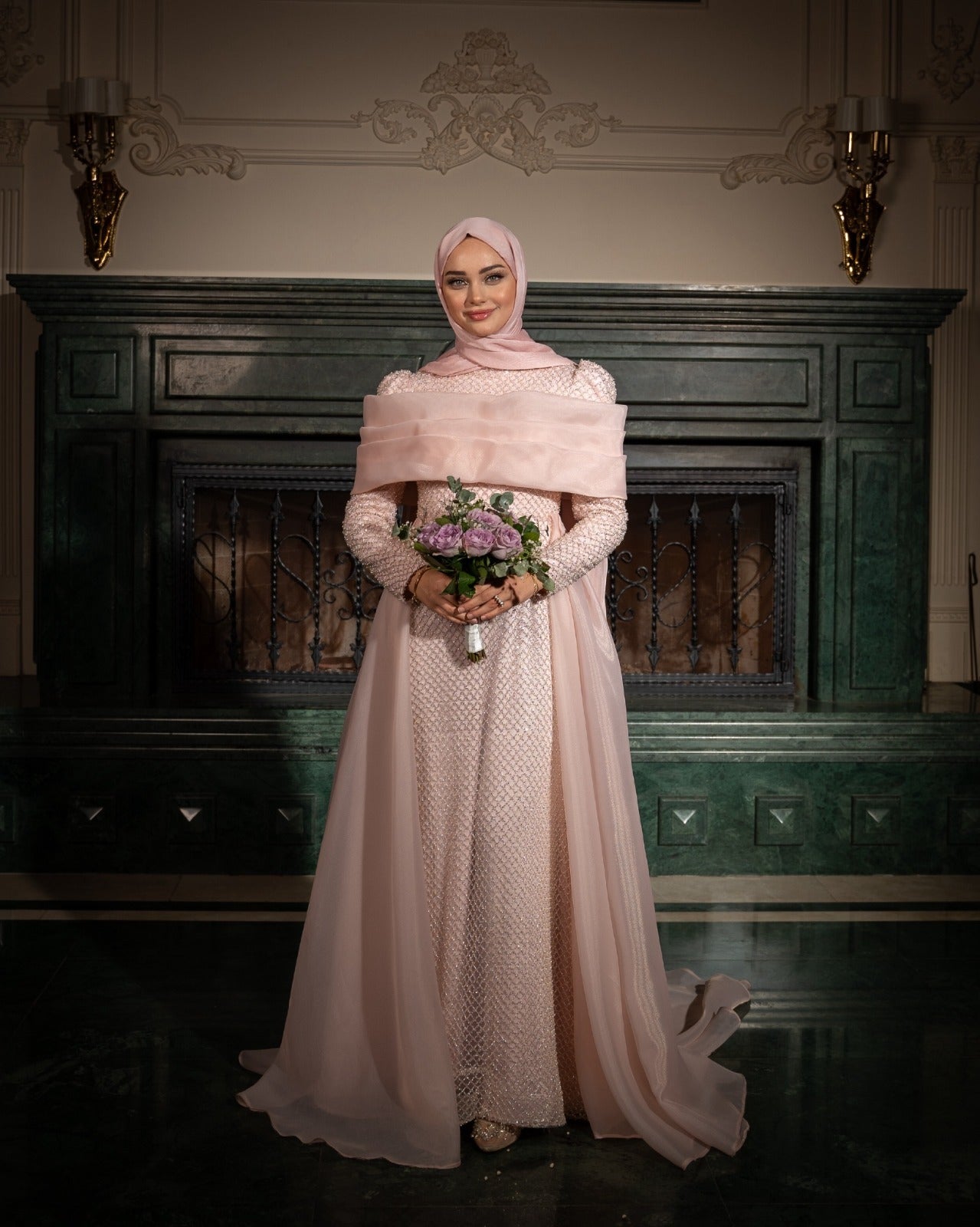 Lina Pembe Elbise