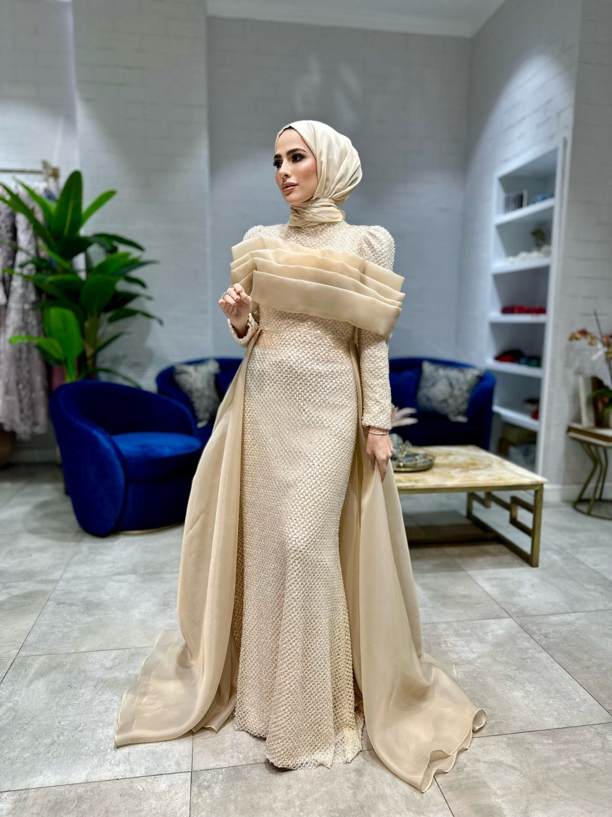 Lina Gold Elbise