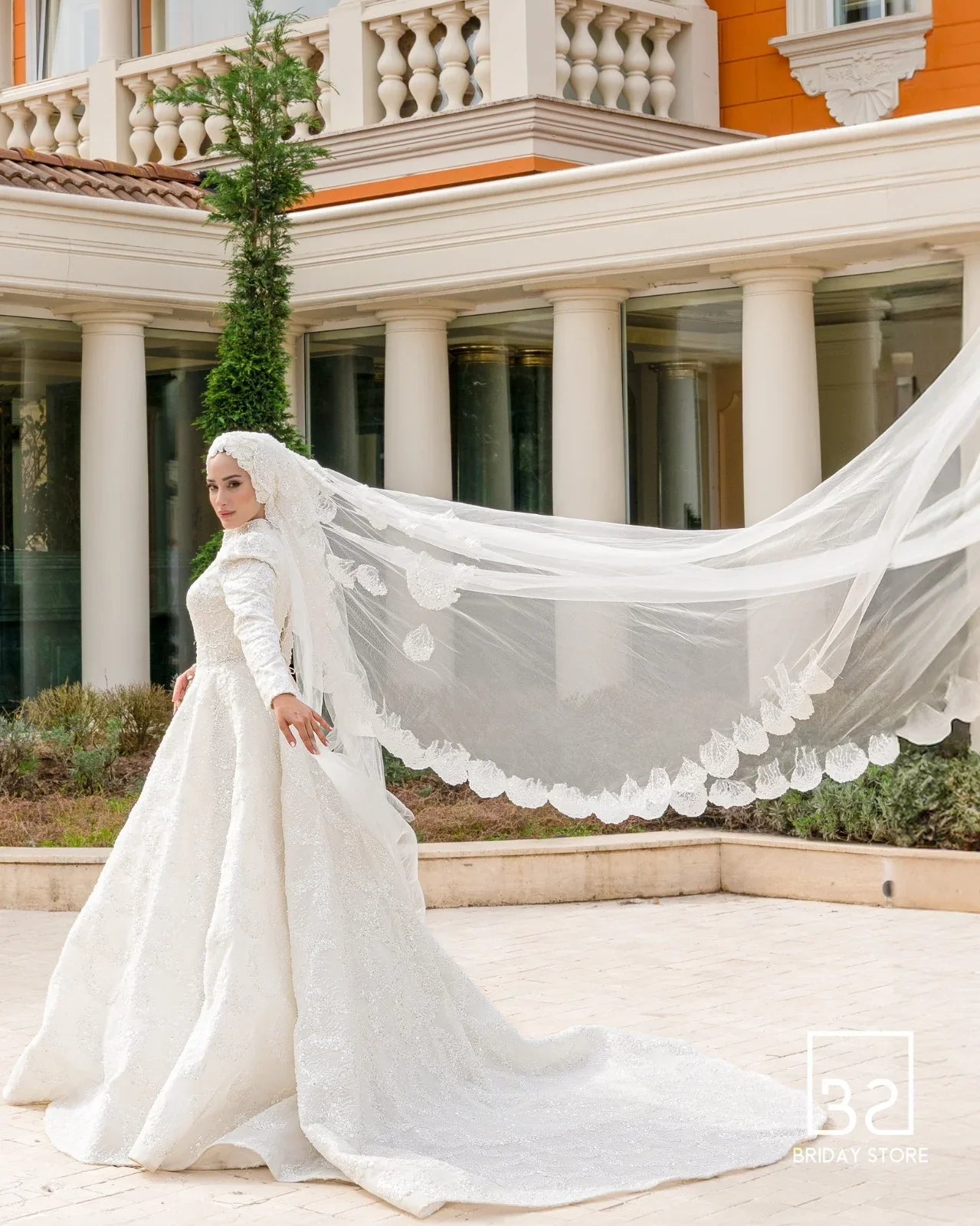 Viola Volanlı Gelinlik