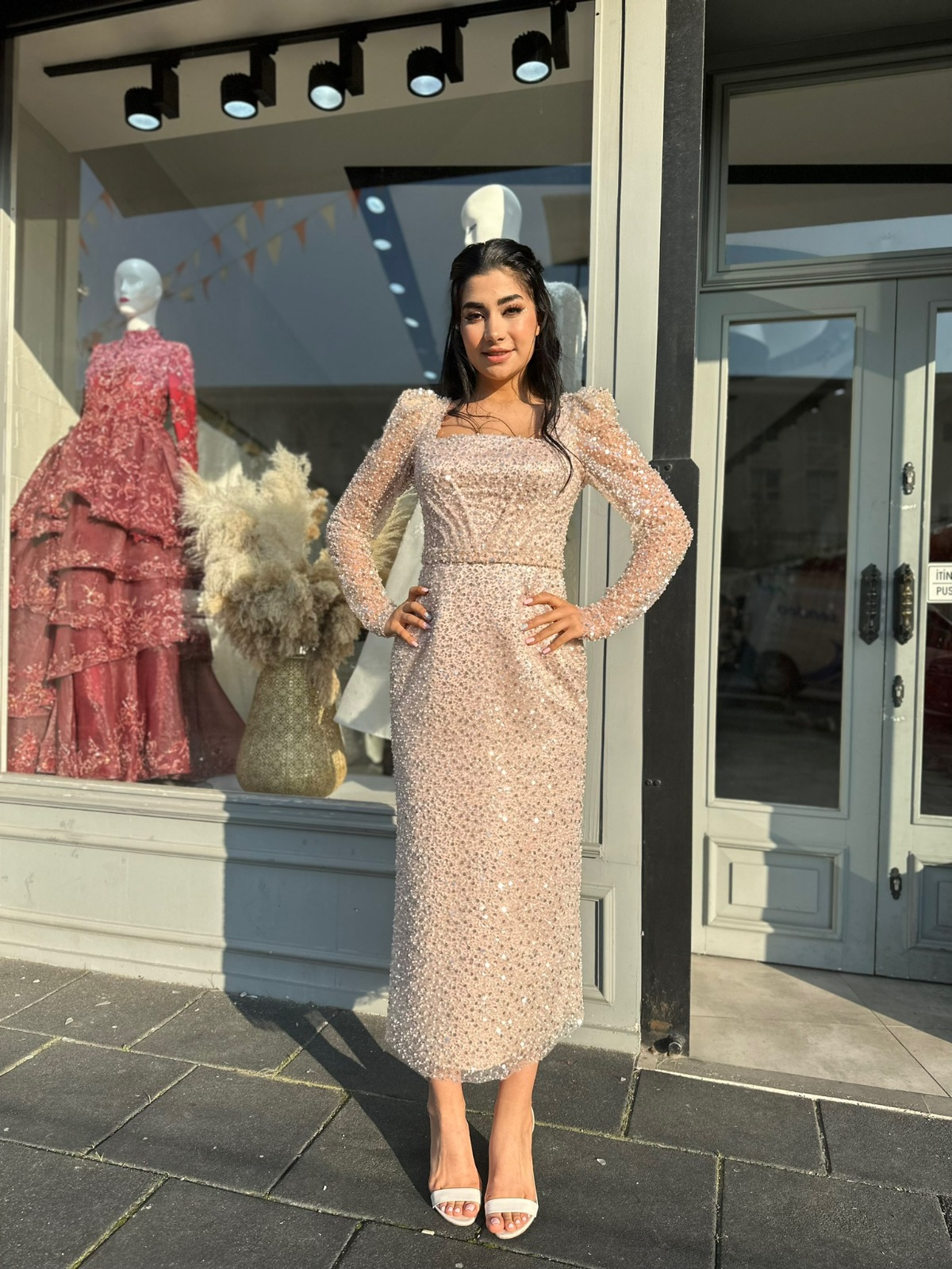 İncili Kalem Elbise