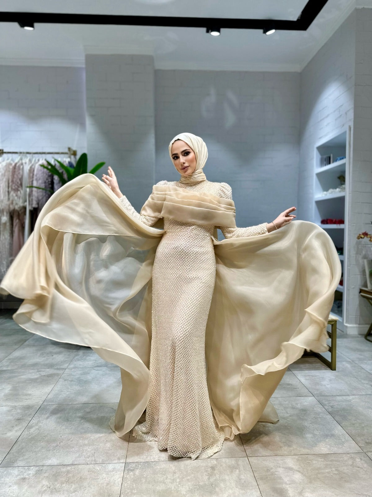 Lina Gold Elbise