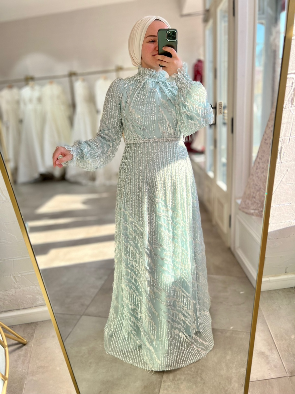 Mint Yeşil Elbise