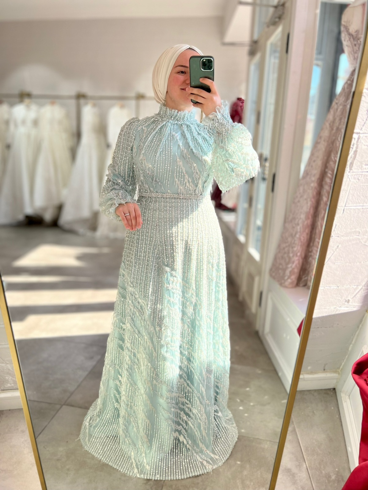 Mint Yeşil Elbise