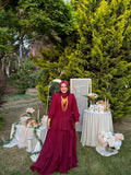 ESRA BORDO ŞİFON ELBİSE