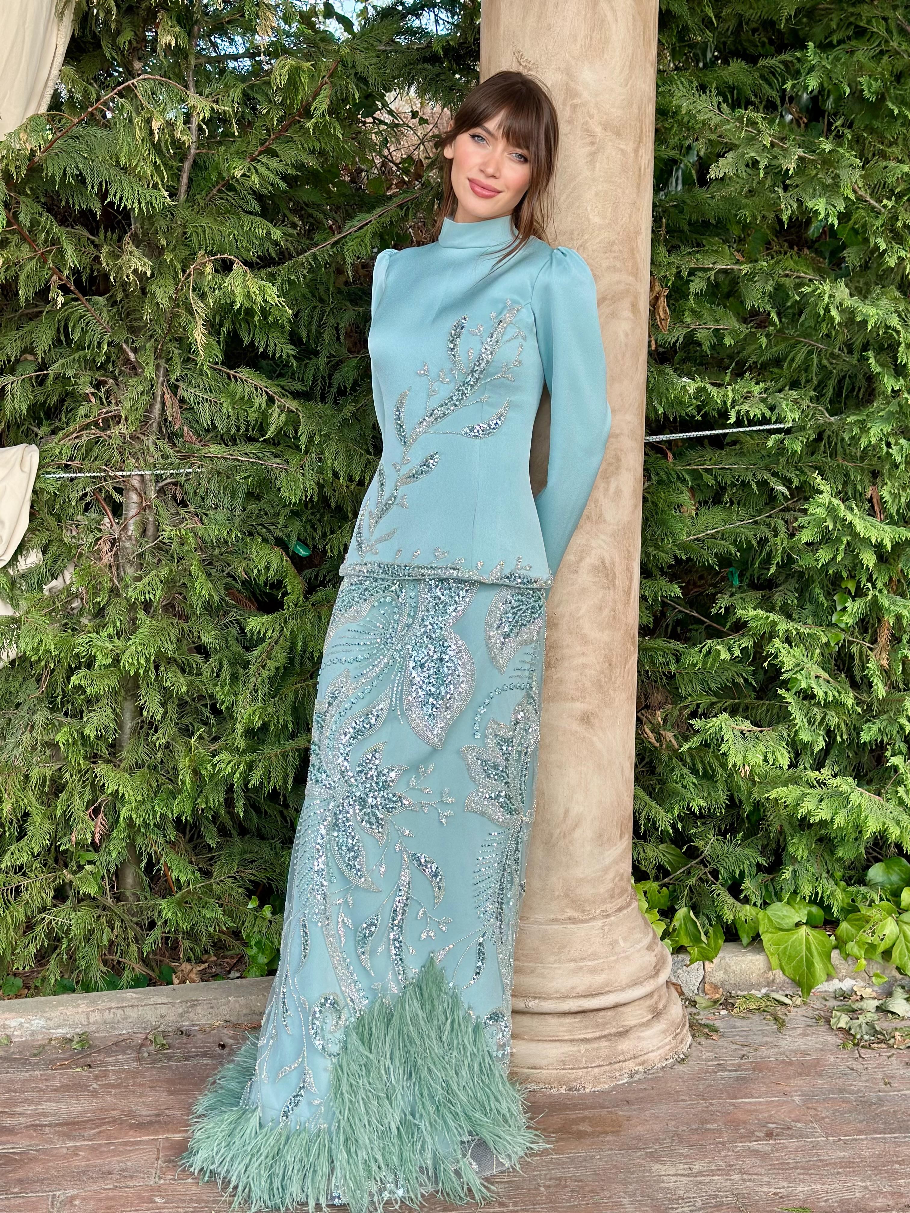 HELEN TÜYLÜ Elbise