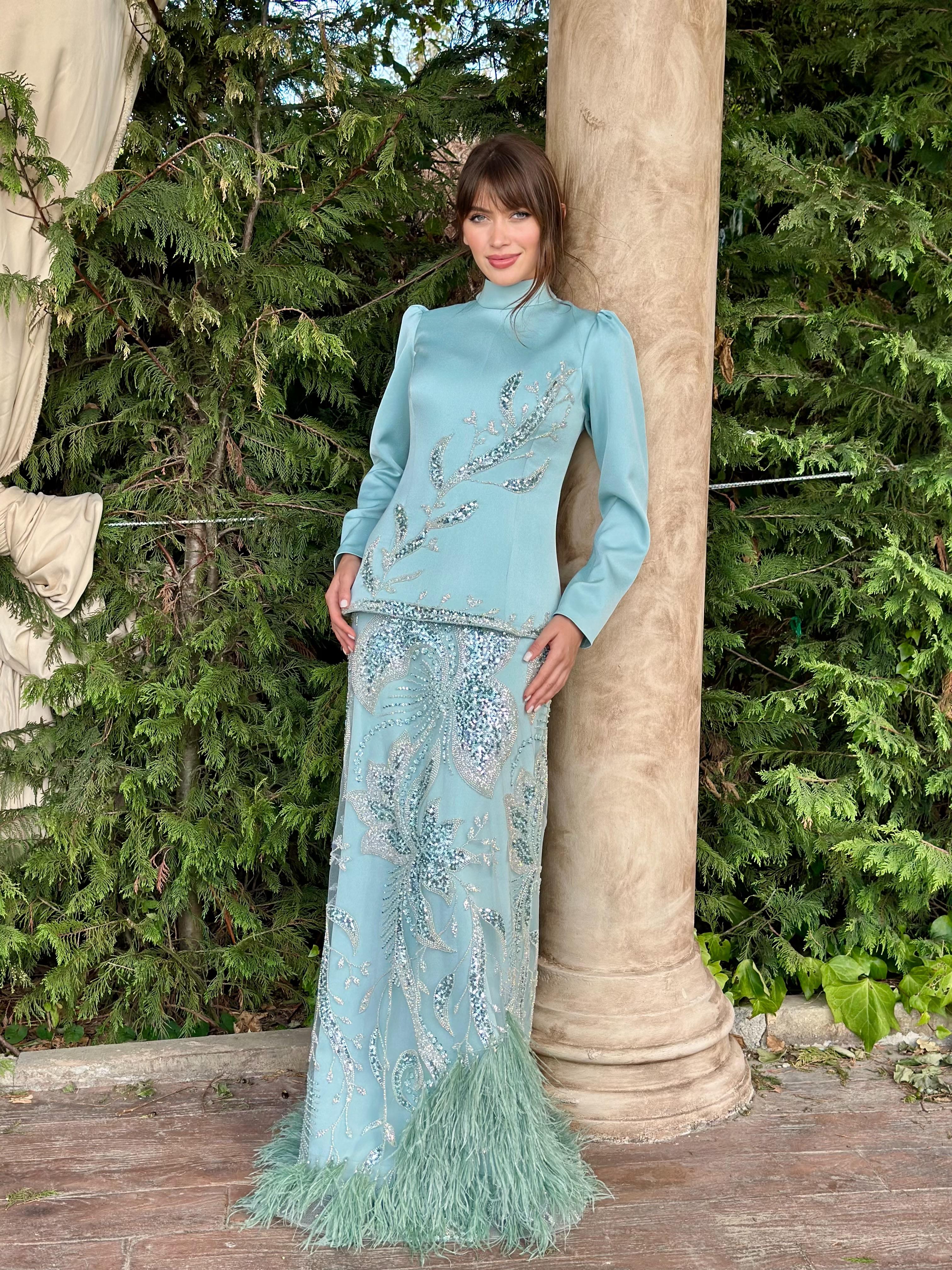 HELEN TÜYLÜ Elbise