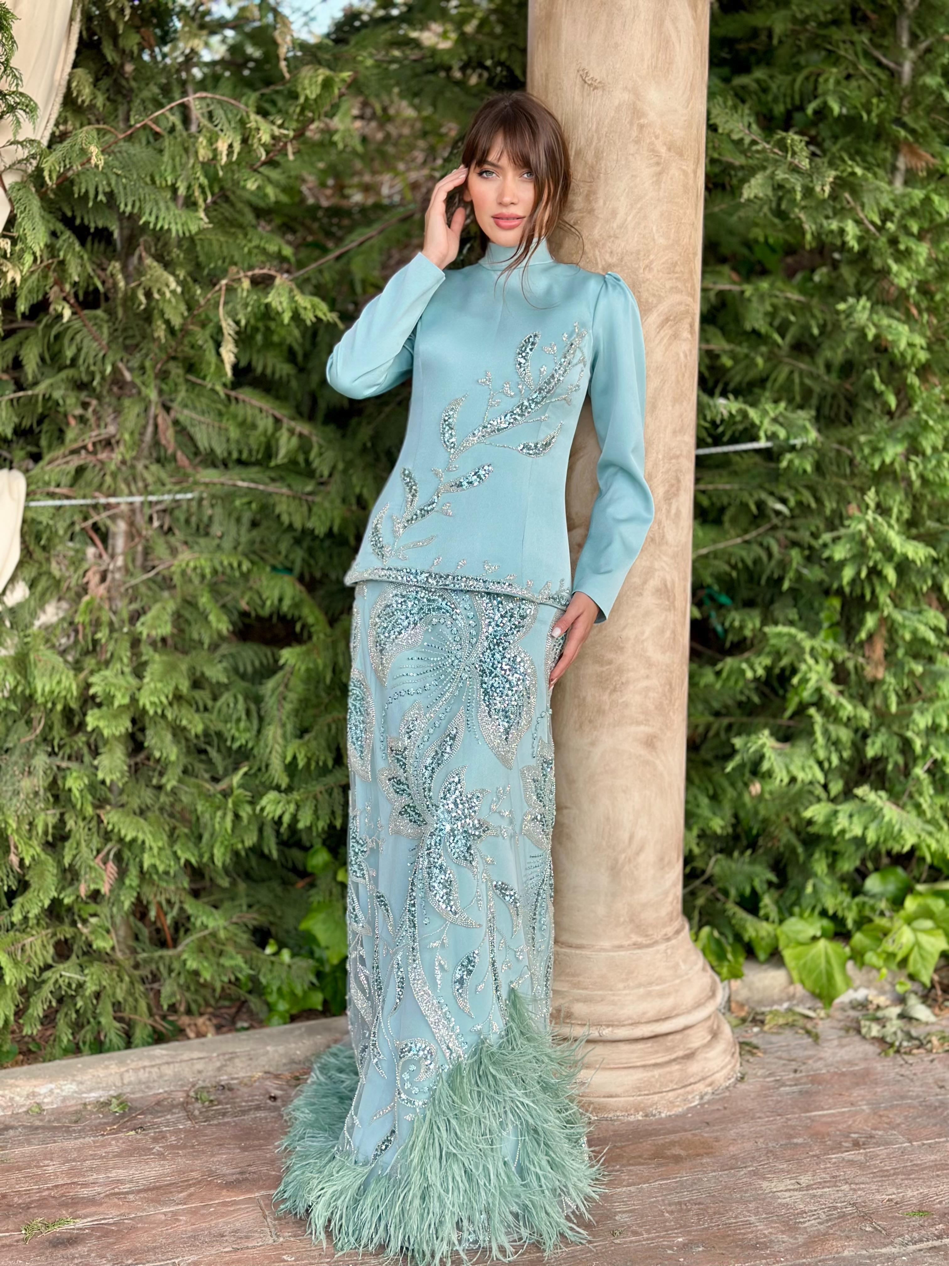HELEN TÜYLÜ Elbise